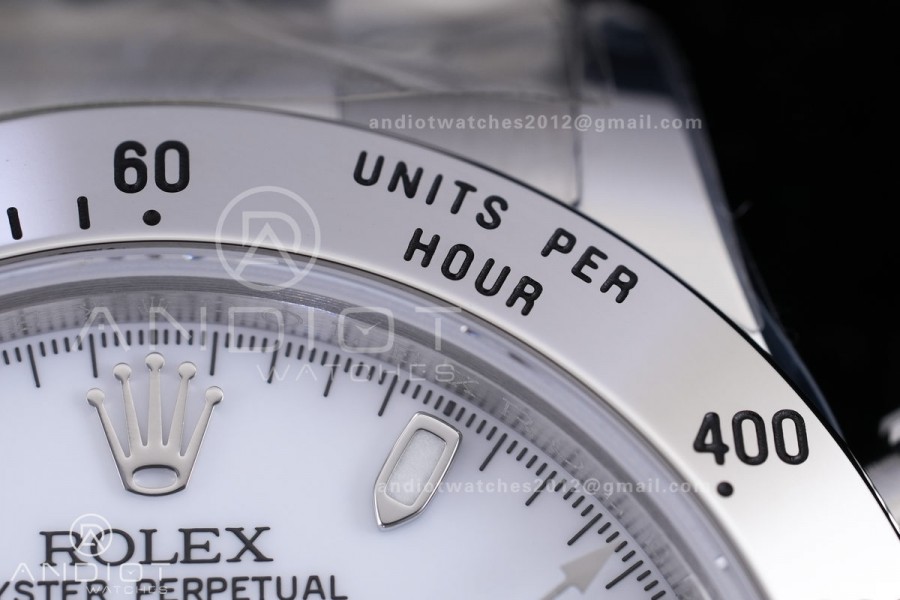 Daytona 116520 VSF 1:1 Best Edition 904L SS Case and Bracelet White Dial DD4130