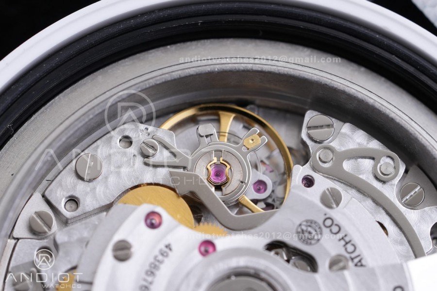 Pilot Chrono IW389105 White Ceramic “Lake Tahoe” APSF 1:1 Best Edition on White Rubber Strap DD69385 Super Clone