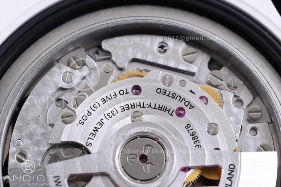 Pilot Chrono IW389105 White Ceramic “Lake Tahoe” APSF 1:1 Best Edition on White Rubber Strap DD69385 Super Clone