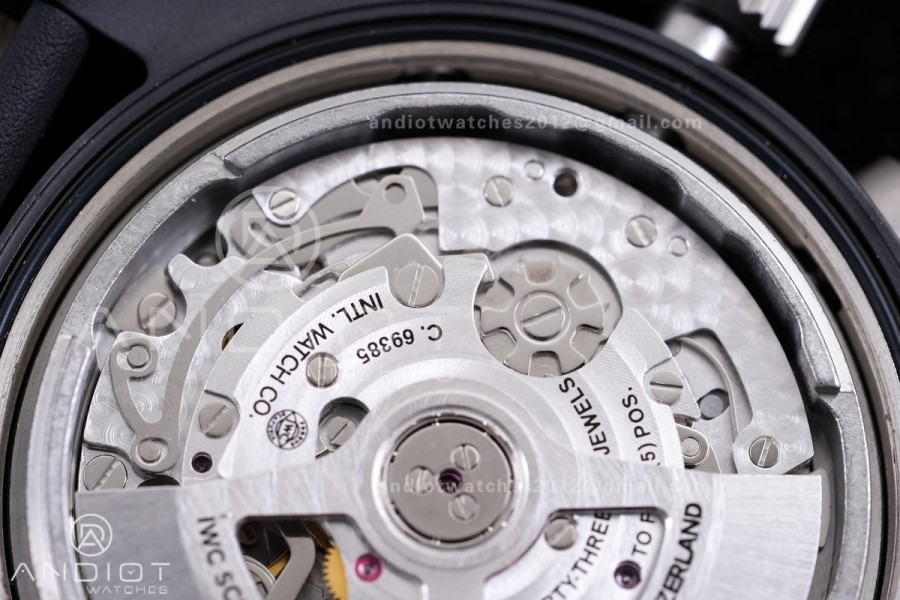 Pilot's Watch Chrono 41 IW389401 TOP GUN Black Ceramic APSF 1:1 Best Edition on Black Rubber Strap DD69385 Super Clone