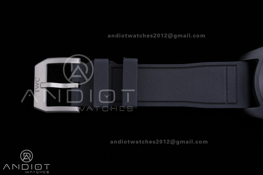 Pilot's Watch Chrono 41 IW389401 TOP GUN Black Ceramic APSF 1:1 Best Edition on Black Rubber Strap DD69385 Super Clone