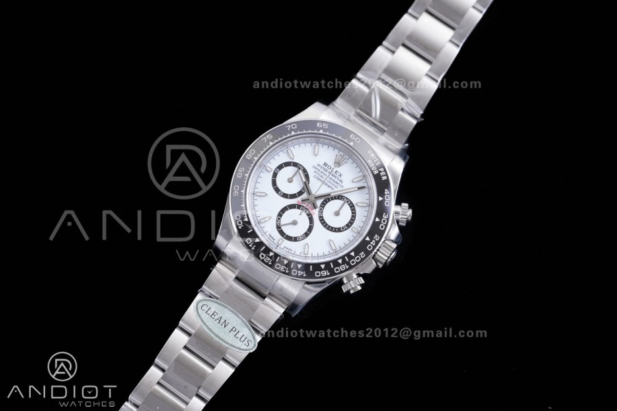 Daytona 126500 Clean Plus 1:1 Best Edition 904L Steel White Dial on SS Braclet DD4131
