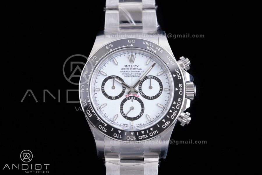 Daytona 126500 Clean Plus 1:1 Best Edition 904L Steel White Dial on SS Braclet DD4131