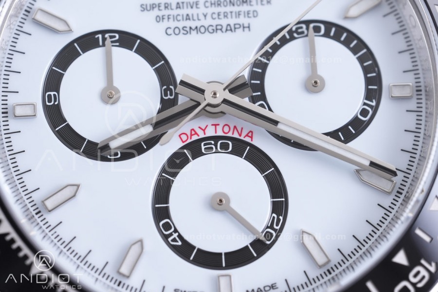 Daytona 126500 Clean Plus 1:1 Best Edition 904L Steel White Dial on SS Braclet DD4131