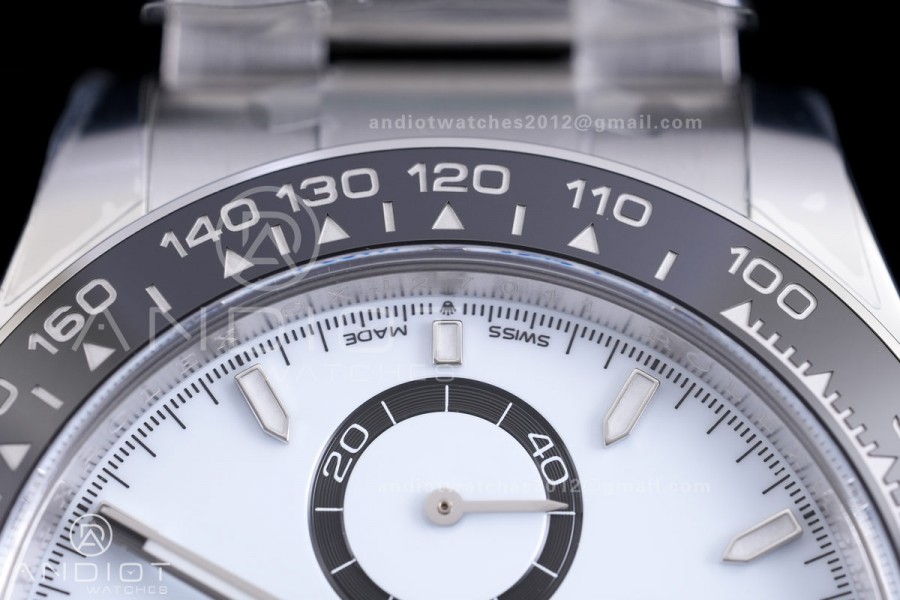 Daytona 126500 Clean Plus 1:1 Best Edition 904L Steel White Dial on SS Braclet DD4131