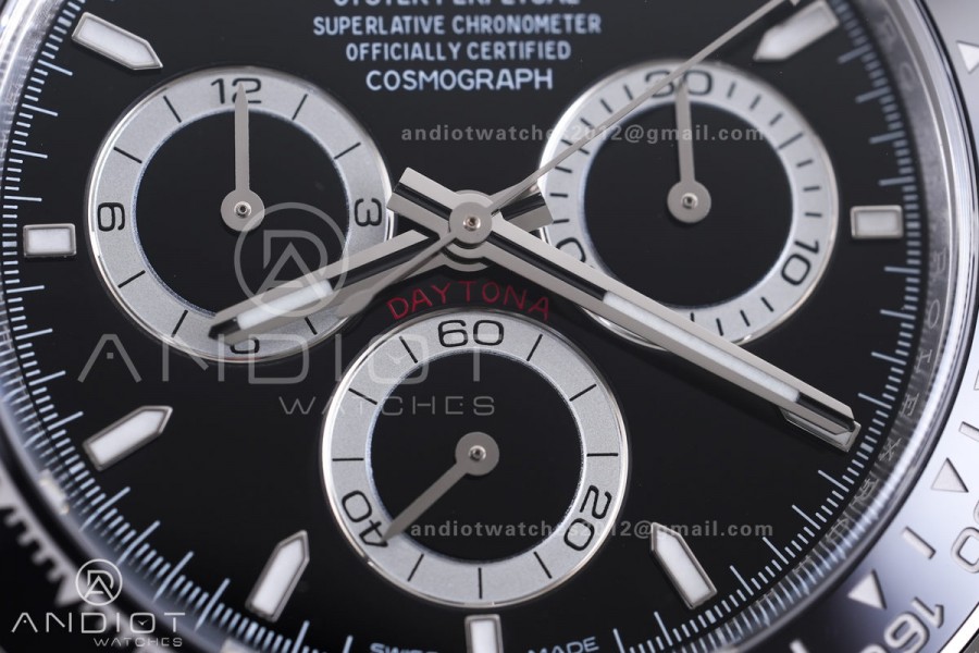 Daytona 126500 Clean Plus 1:1 Best Edition 904L Steel Black Dial on SS Braclet DD4131