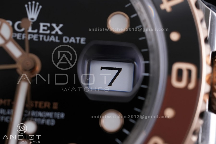 GMT-Master II 126711 CHNR Gain Weight VSF 1:1 Root Beer Best Edition Black Dial On SS/RG Oyster Bracelet Super Clone DD3285