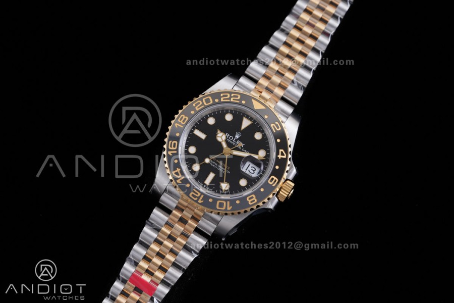 GMT-Master II 126713 GRNR Gain Weight VSF 1:1 Zombie Best Edition Black Dial On SS/YG Jubilee Bracelet Super Clone DD3285