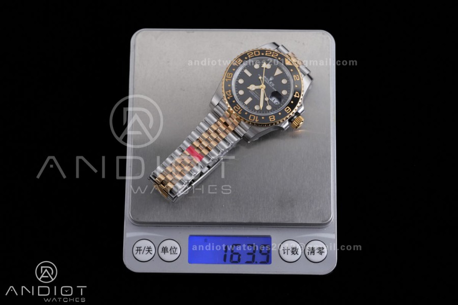 GMT-Master II 126713 GRNR Gain Weight VSF 1:1 Zombie Best Edition Black Dial On SS/YG Jubilee Bracelet Super Clone DD3285