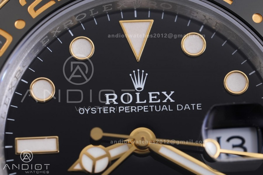 GMT-Master II 126713 GRNR Gain Weight VSF 1:1 Zombie Best Edition Black Dial On SS/YG Jubilee Bracelet Super Clone DD3285