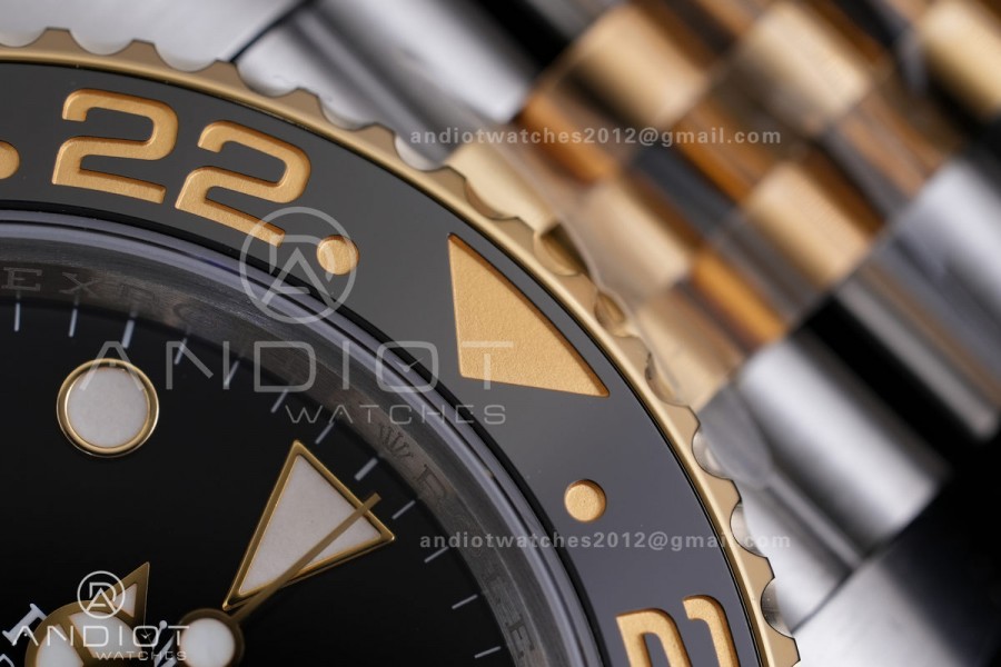 GMT-Master II 126713 GRNR Gain Weight VSF 1:1 Zombie Best Edition Black Dial On SS/YG Jubilee Bracelet Super Clone DD3285