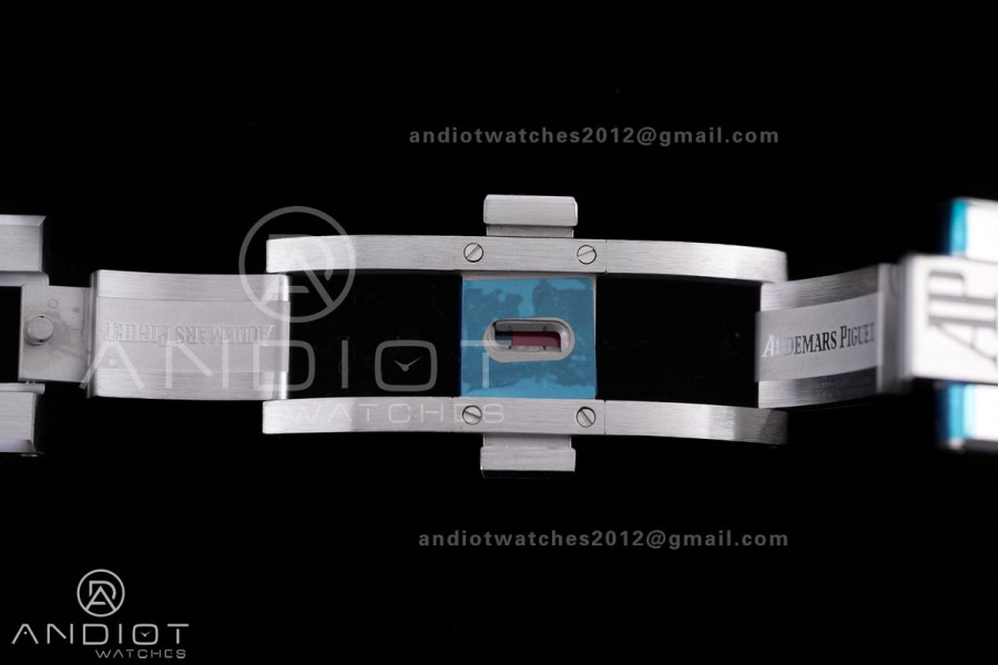 Royal Oak 15500 SS VSF 1:1 Best Edition Blue Dial on SS Bracelet DD4302 Super Clone