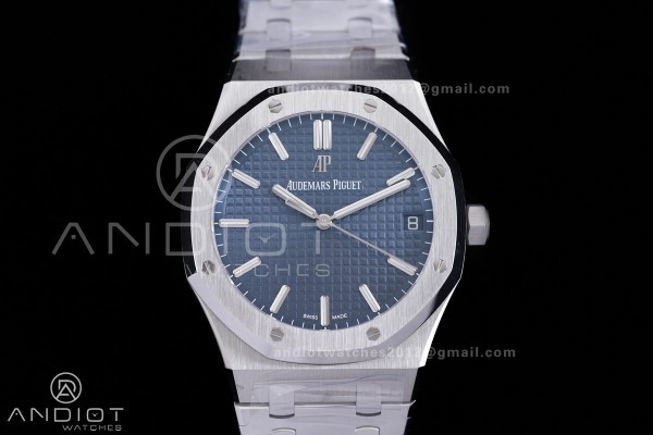 Royal Oak 15500 SS VSF 1:1 Best Edition Blue Dial ...