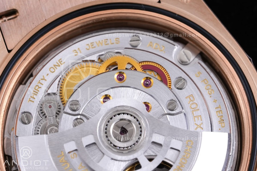 DayDate 40 228235 VSF 1:1 Best Edition RG Roman Dial on President Bracelet VS3255