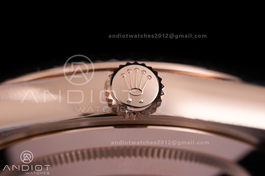 DayDate 40 228235 VSF 1:1 Best Edition RG Roman Dial on President Bracelet VS3255