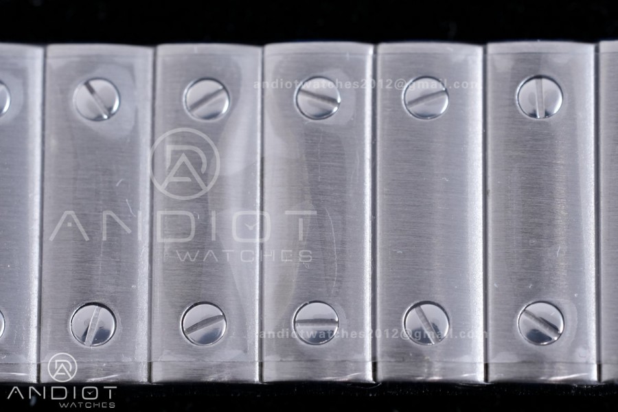 Santos WSSA0082 27x34mm AF 1:1 Best Edition Silver Dial On SS SmartLinks Bracelet Ronda Quartz