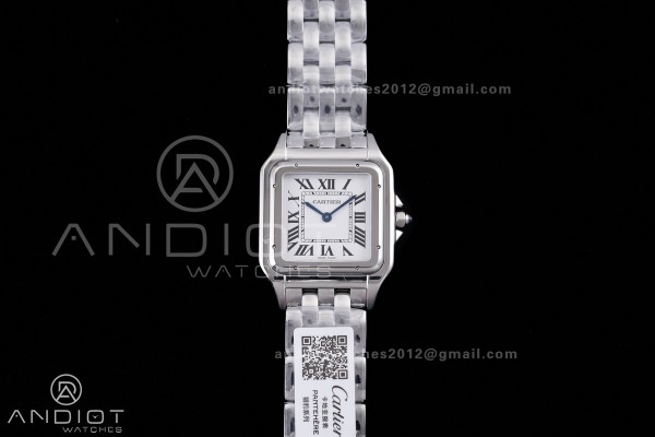Panthère Ladies 31mm SS AF 1:1 Best Edition White Dial on SS Bracelet Ronda Quartz