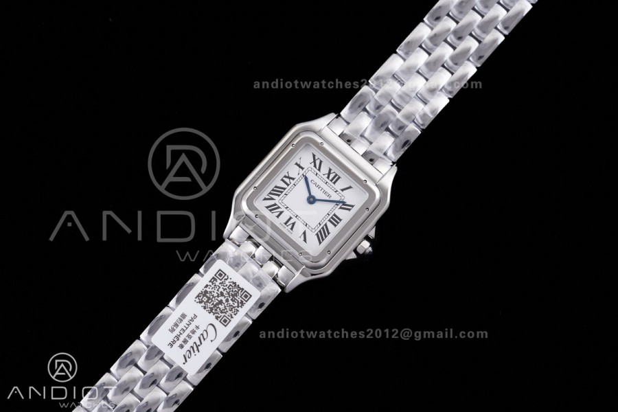 Panthère Ladies 31mm SS AF 1:1 Best Edition White Dial on SS Bracelet Ronda Quartz