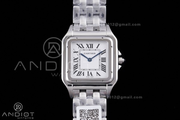 Panthère Ladies 31mm SS AF 1:1 Best Edition White Dial on SS Bracelet Ronda Quartz