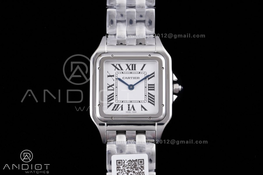 Panthère Ladies 31mm SS AF 1:1 Best Edition White Dial on SS Bracelet Ronda Quartz