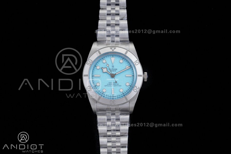 Heritage Black Bay 37mm SS ZF 1:1 Best Edition Tiffany Blue Dial on SS Bracelet A2824