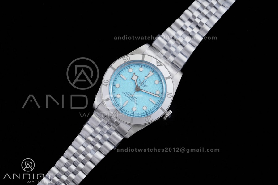 Heritage Black Bay 37mm SS ZF 1:1 Best Edition Tiffany Blue Dial on SS Bracelet A2824