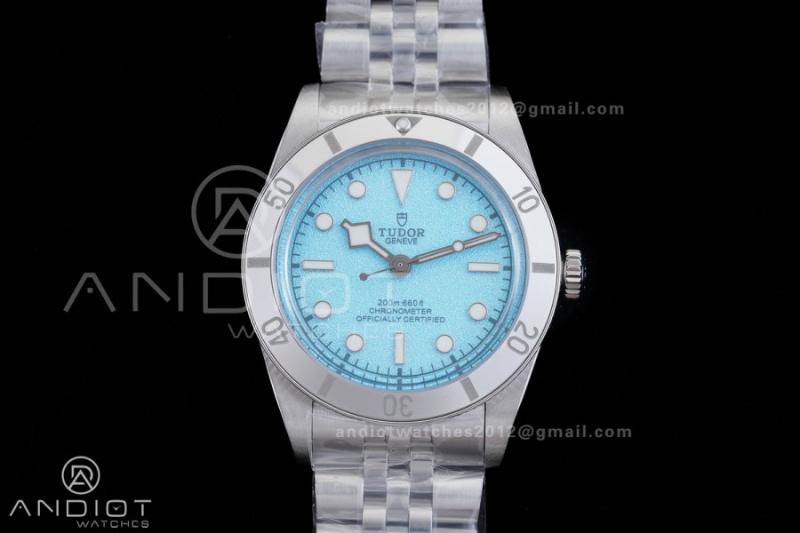 Heritage Black Bay 37mm SS ZF 1:1 Best Edition Tiffany Blue Dial on SS Bracelet A2824