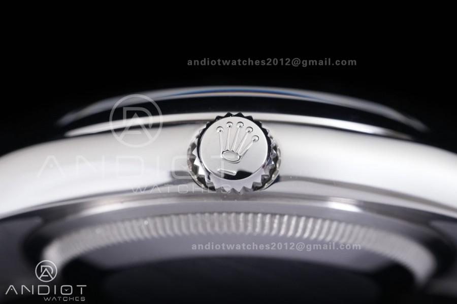 Oyster Perpetual 36 116000 KRF 1:1 Best Edition 904L Steel Black Dial Pink Lume on SS Bracelet SH3130