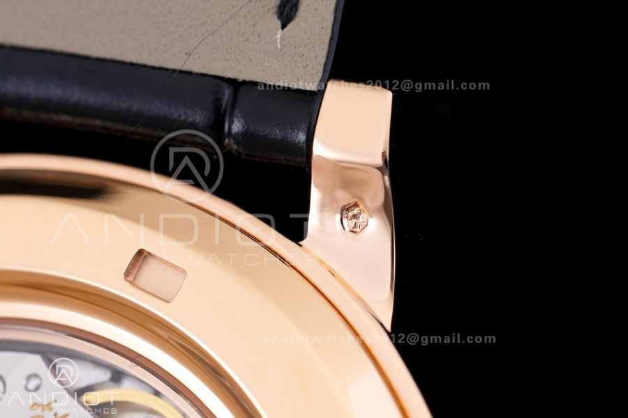 Grand Complications 6102 RG PPF 1:1 Best Edition Black Dial on Black Leather Strap SA240 Super Clone