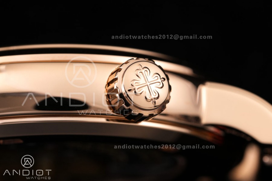 Grand Complications 6102 RG PPF 1:1 Best Edition Black Dial on Black Leather Strap SA240 Super Clone