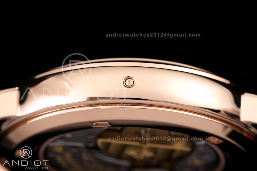 Grand Complications 6102 RG PPF 1:1 Best Edition Black Dial on Black Leather Strap SA240 Super Clone