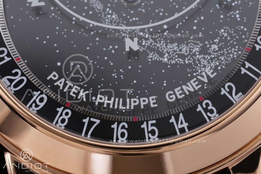 Grand Complications 6102 RG PPF 1:1 Best Edition Black Dial on Black Leather Strap SA240 Super Clone