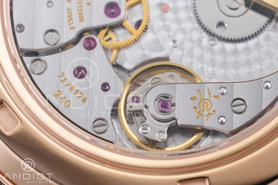 Grand Complications 6102 RG PPF 1:1 Best Edition Black Dial on Black Leather Strap SA240 Super Clone