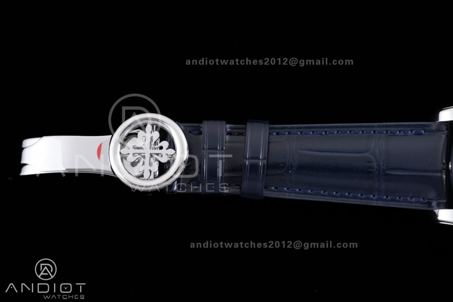 Grand Complications 6102 SS PPF 1:1 Best Edition Blue Dial on Blue Leather Strap SA240 Super Clone