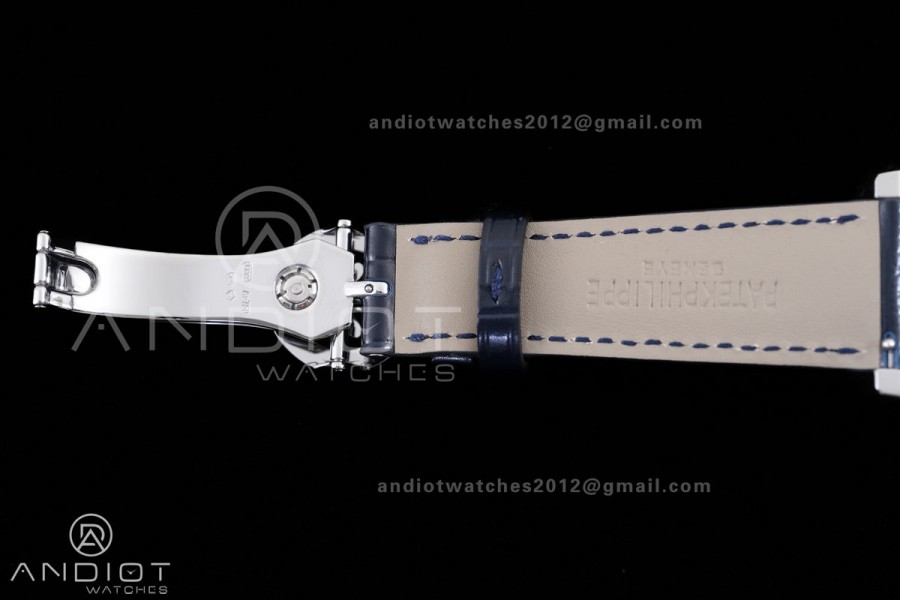 Grand Complications 6102 SS PPF 1:1 Best Edition Blue Dial on Blue Leather Strap SA240 Super Clone