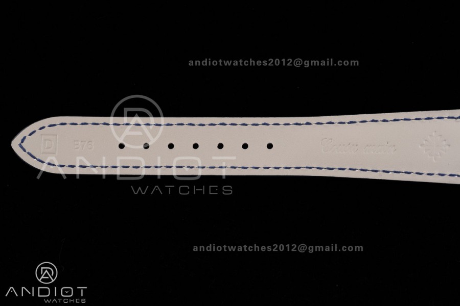 Grand Complications 6102 SS PPF 1:1 Best Edition Blue Dial on Blue Leather Strap SA240 Super Clone