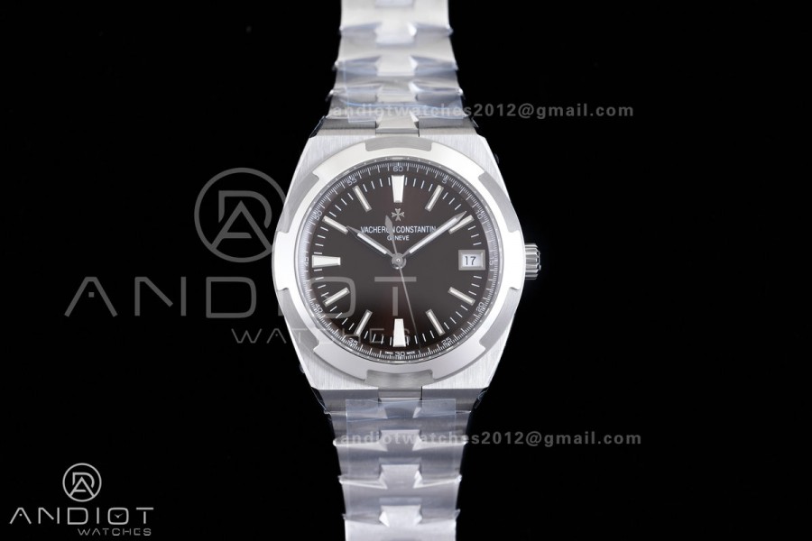 Overseas 4500V SS 8F 1:1 Best Edition Brown Dial on SS Bracelet A5100