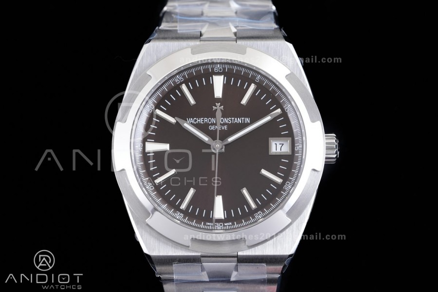 Overseas 4500V SS 8F 1:1 Best Edition Brown Dial on SS Bracelet A5100