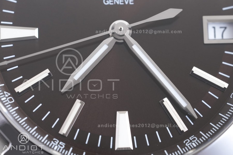 Overseas 4500V SS 8F 1:1 Best Edition Brown Dial on SS Bracelet A5100