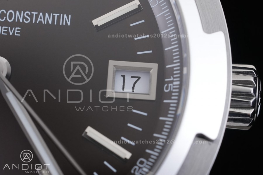 Overseas 4500V SS 8F 1:1 Best Edition Brown Dial on SS Bracelet A5100