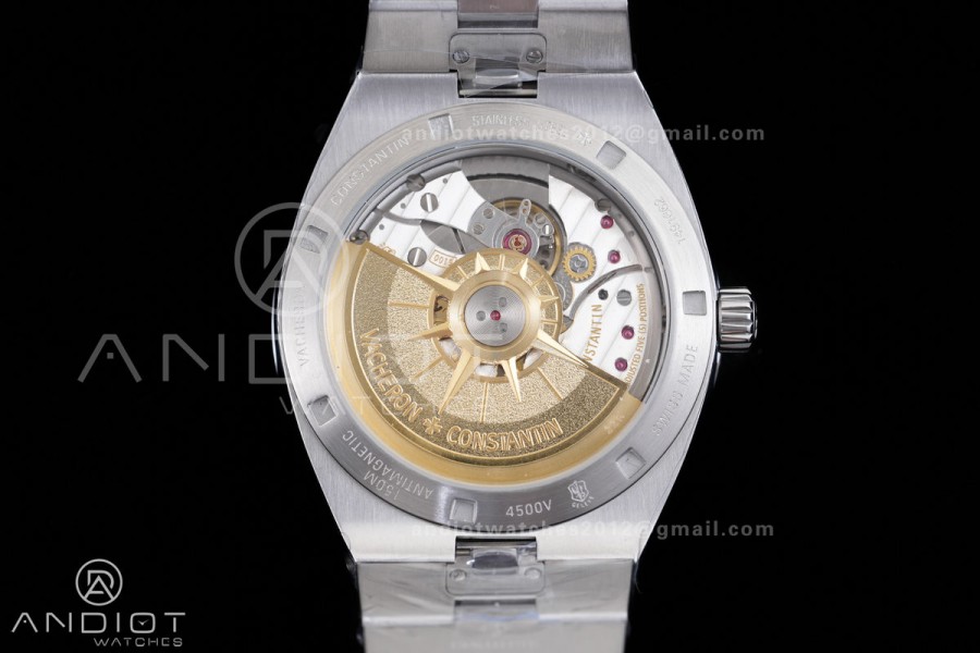 Overseas 4500V SS 8F 1:1 Best Edition Brown Dial on SS Bracelet A5100