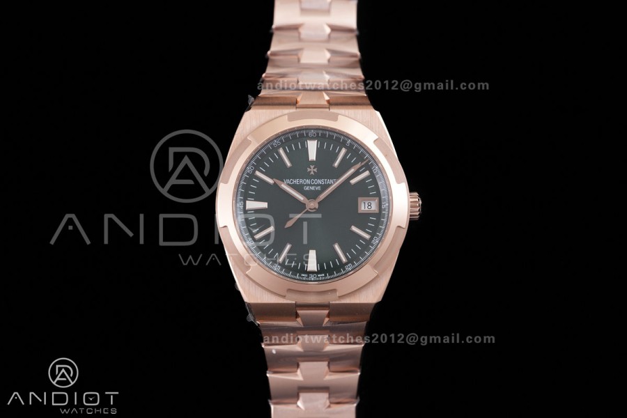 Overseas 4500V RG 8F 1:1 Best Edition Green Dial on RG Bracelet A5100