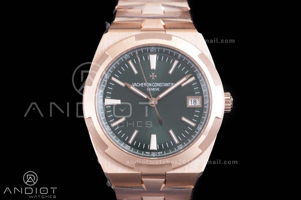 Overseas 4500V RG 8F 1:1 Best Edition Green Dial on RG Bracelet A5100