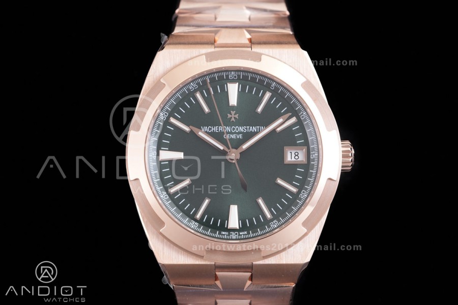 Overseas 4500V RG 8F 1:1 Best Edition Green Dial on RG Bracelet A5100