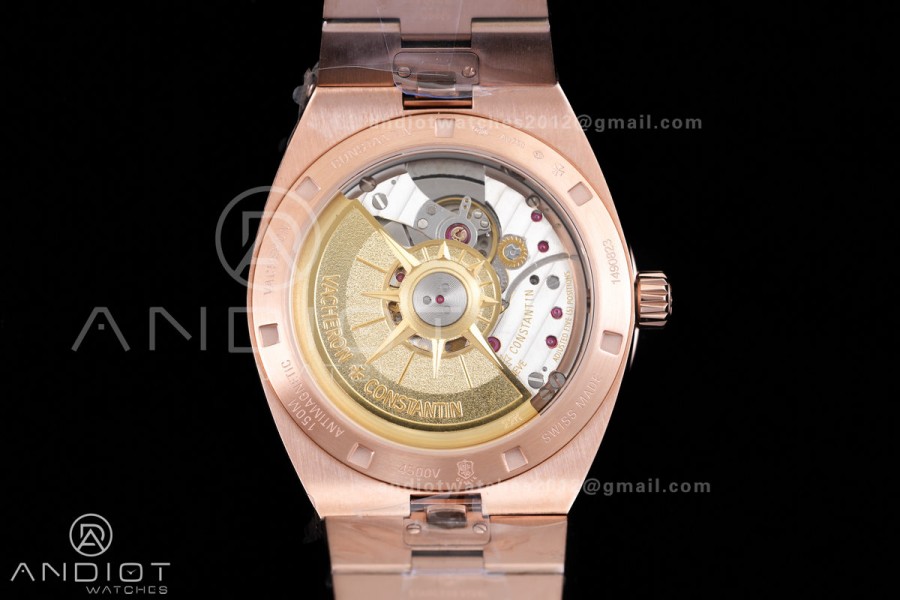 Overseas 4500V RG 8F 1:1 Best Edition Green Dial on RG Bracelet A5100