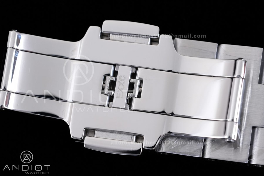 Overseas 4500V SS 8F 1:1 Best Edition Silver Dial on SS Bracelet A5100