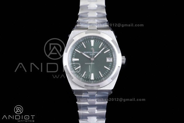 Overseas 4500V SS 8F 1:1 Best Edition Green Dial on SS Bracelet A5100