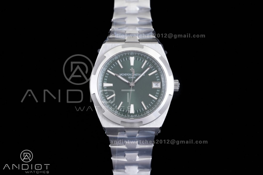 Overseas 4500V SS 8F 1:1 Best Edition Green Dial on SS Bracelet A5100