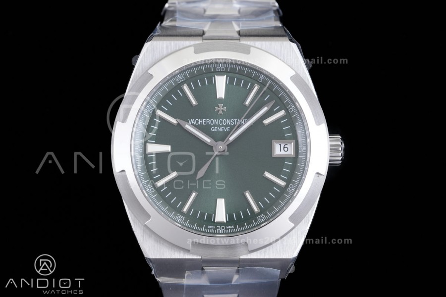 Overseas 4500V SS 8F 1:1 Best Edition Green Dial on SS Bracelet A5100