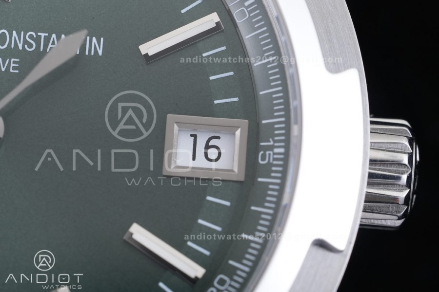 Overseas 4500V SS 8F 1:1 Best Edition Green Dial on SS Bracelet A5100